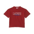 Lacoste Kids Short Sleeve Crew Neck Large Graphic Tee Shirt (Little Kid/Toddler/Big Kid)