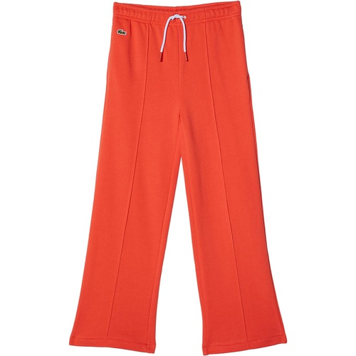 라코스테 Lacoste Kids Wide Leg Track Pants Adjustable Waist (Toddler/Little Kids/Big Kids)