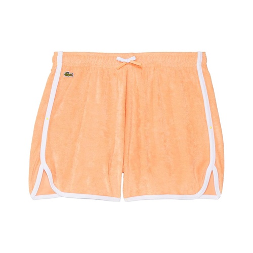 라코스테 Lacoste Kids Color Blocked Bouclette Drawstring Shorts (Little Kid/Toddler/Big Kid)