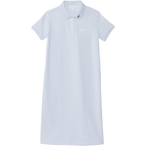 라코스테 Lacoste Kids Short Sleeve Polo Dress with Crocodelle Chest Writing (Little Kid/Toddler/Big Kid)