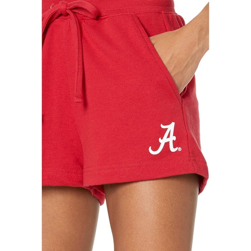  Lauren James Alabama Crimson Tide Ruffle Waist High-Rise Shorts