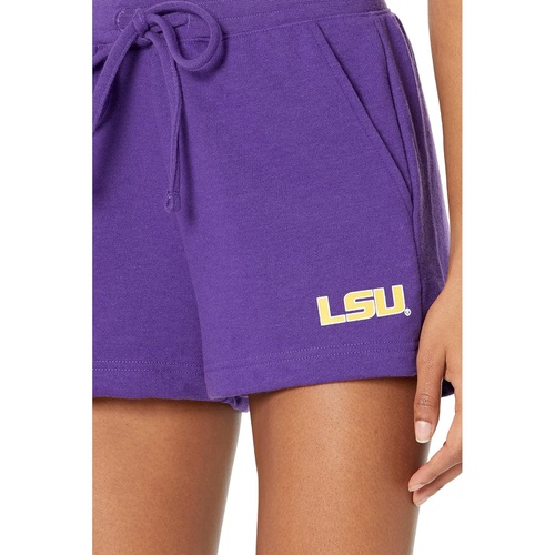  Lauren James LSU Tigers Ruffle Waist High-Rise Shorts