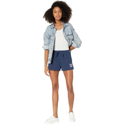  Lauren James Memphis Tigers Ruffle Waist High-Rise Shorts