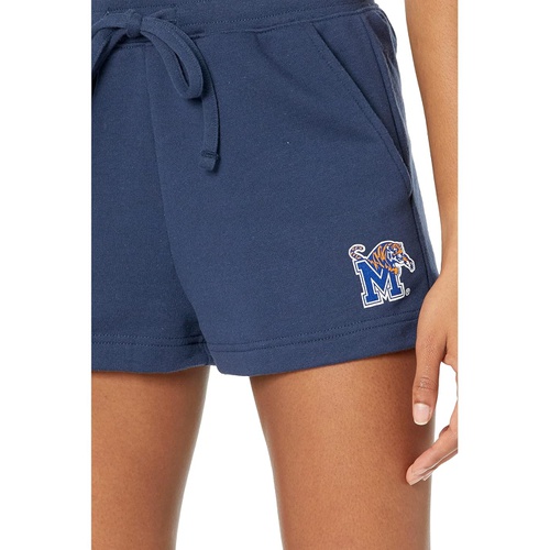  Lauren James Memphis Tigers Ruffle Waist High-Rise Shorts