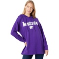 Lauren James Kansas State Wildcats Long-Length Side Vent Hoodie