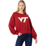 Lauren James Virginia Tech Hokies Cropped Crew Neck Sweatshirt