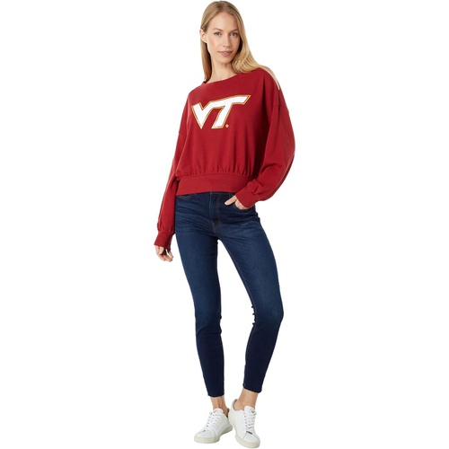  Lauren James Virginia Tech Hokies Cropped Crew Neck Sweatshirt