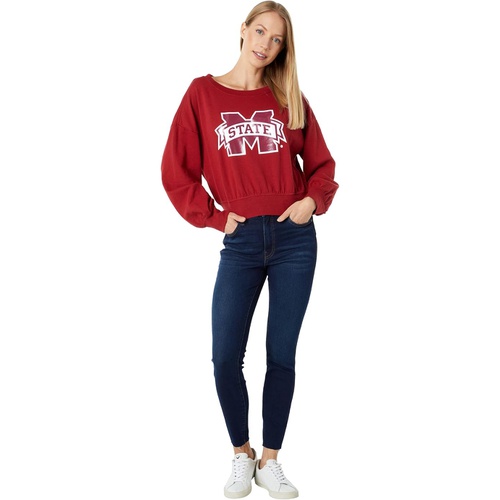  Lauren James Mississippi State Bulldogs Cropped Crew Neck Sweatshirt