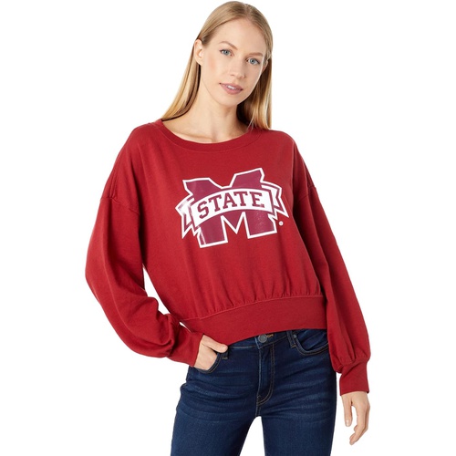  Lauren James Mississippi State Bulldogs Cropped Crew Neck Sweatshirt