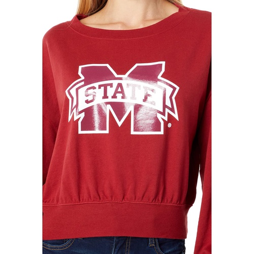  Lauren James Mississippi State Bulldogs Cropped Crew Neck Sweatshirt