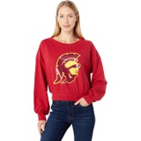 Lauren James USC Trojans Cropped Crew Neck Sweatshirt