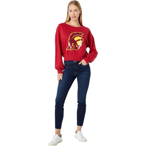  Lauren James USC Trojans Cropped Crew Neck Sweatshirt