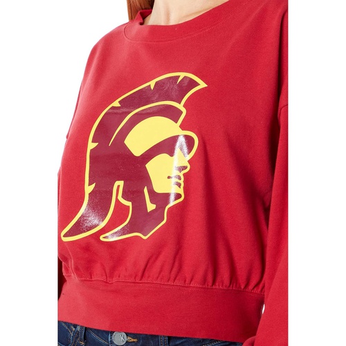  Lauren James USC Trojans Cropped Crew Neck Sweatshirt