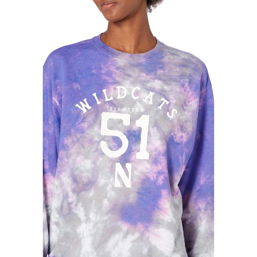  Lauren James Northwestern Wildcats Tie-Dye Sweatshirt