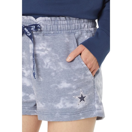  Lauren James Dallas Cowboys Ruffle Waist High-Rise Shorts