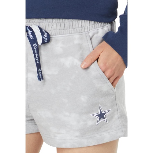  Lauren James Dallas Cowboys Ruffle Waist High-Rise Shorts