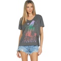 Lauren Moshi Elara Janis Joplin with Crystals Boyfriend V-Neck Tee