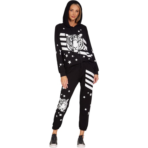  Lauren Moshi Danae Tiger Stars & Stripes Drawstring Hoodie