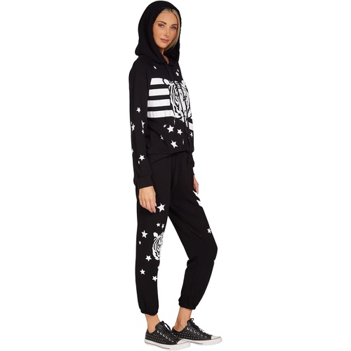  Lauren Moshi Danae Tiger Stars & Stripes Drawstring Hoodie