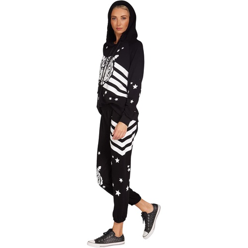  Lauren Moshi Danae Tiger Stars & Stripes Drawstring Hoodie