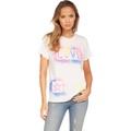 Lauren Moshi Wolf Boyfriend Tee Grafetti Love