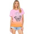 Lauren Moshi Wolf Butterfly Hamsa Boyfriend Tee