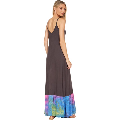  Lauren Moshi Pauline Shooting Stars Maxi Dress with Contrast Ruffle Hem