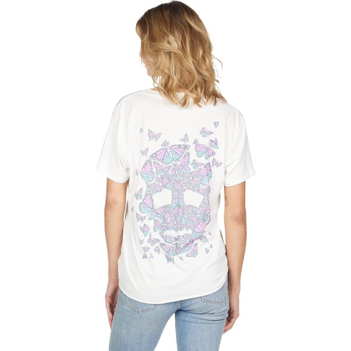  Lauren Moshi Elara Color Butterfly Skull Burst Tee