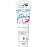 Lavera Cleansing Milk 2-in-1, Natural Makeup Remover - Calm, Clear, Smooth and Nourished Skin, All Skin Types (125ml/4.1oz) - Single Pack
