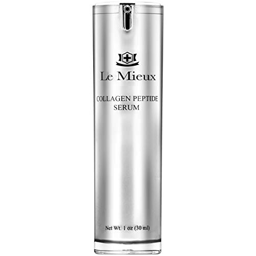  Le Mieux Collagen Peptide Serum - Concentrated, Creamy Anti Aging Face Serum with Skin Contouring Peptides & Moisturizing Hyaluronic Acid, No Parabens or Sulfates (1 oz / 30 ml)