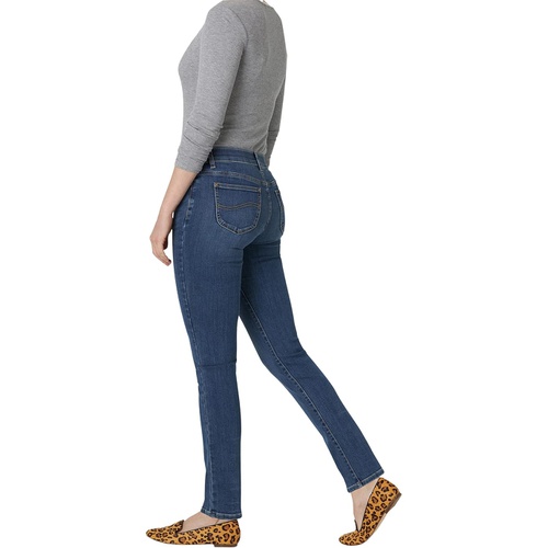  Lee Flex Motion Regular Fit Straight Leg Jeans Mid-Rise