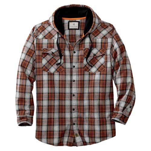  Legendary Whitetails Mens Backwoods Hooded Flannel Shirt