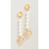 Lele Sadoughi Sweetheart Pearl Earrings