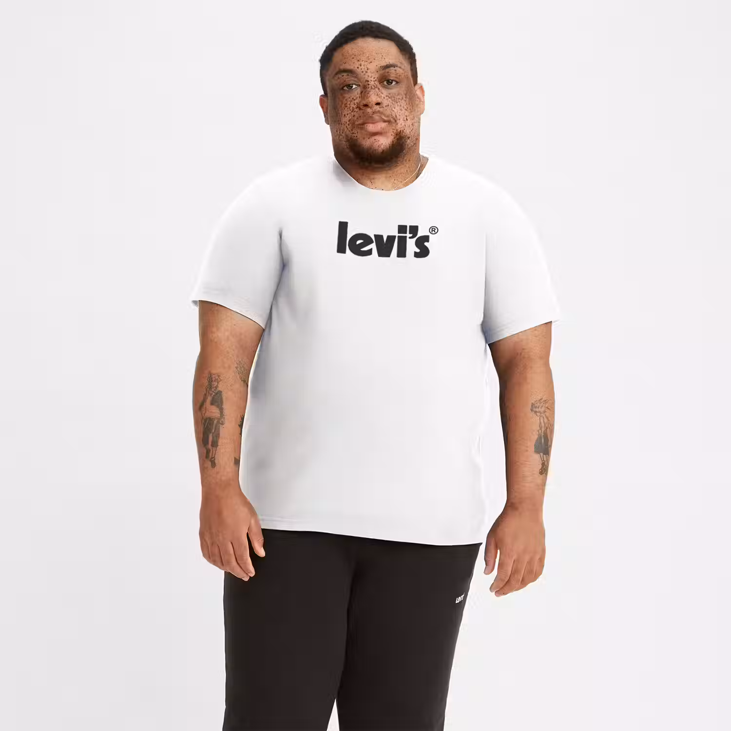 리바이스 Levis Logo Relaxed Fit Short Sleeve T-shirt (big)
