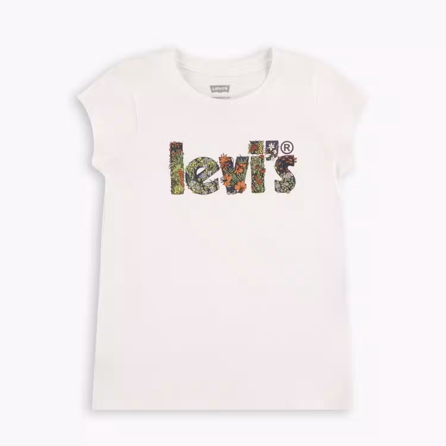 Levis Short Sleeve Poster Logo Tee Little Girls 4-6x