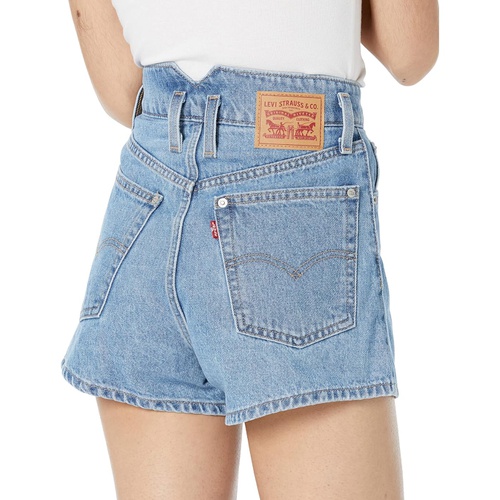 리바이스 Levis Womens Notch High-Waisted Mom Shorts