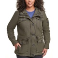 Trendy Plus Size Cotton Hood Utility Jacket