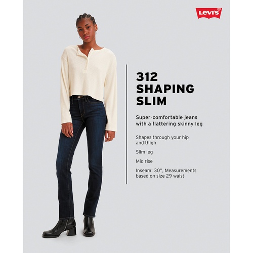 리바이스 312 Shaping Stretch Mid Rise Slim Leg Jeans