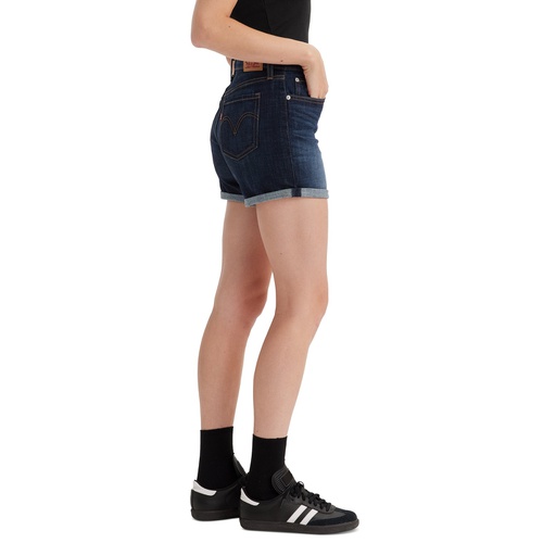 리바이스 Womens Mid Rise Mid-Length Stretch Shorts