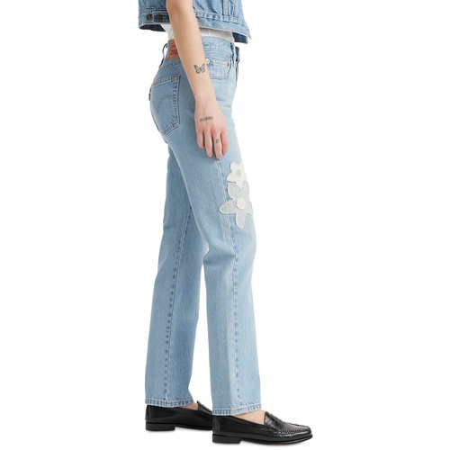 리바이스 Womens 501 Original-Fit Straight-Leg Jeans