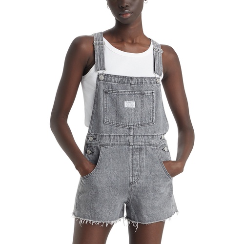 리바이스 Womens Vintage-Style Cotton Denim Shortalls