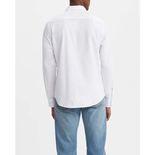 리바이스 Mens Classic 1 Pocket Regular-Fit Long Sleeve Shirt