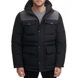 Levi's Mens Quilted Four Pocket Parka Hoody Jacket