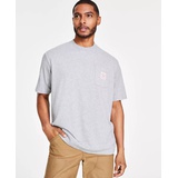 Mens Workwear Relaxed-Fit Solid Pocket T-Shirt