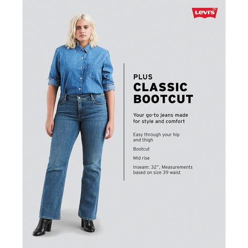 리바이스 Trendy Plus Size 415 Classic Bootcut Jeans