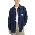 Mens Worker Relaxed-Fit Button-Down Shirt