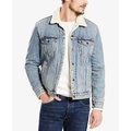 Mens Regular Fit Sherpa Denim Trucker Jacket