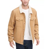 Mens Fleece-Lined Corduroy Trucker Jacket