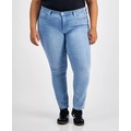 Trendy Plus Size 314 Mid-Rise Shaping Straight-Leg Jeans