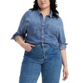 Trendy Plus Size Harrison Button-Front Long-Sleeve Shirt